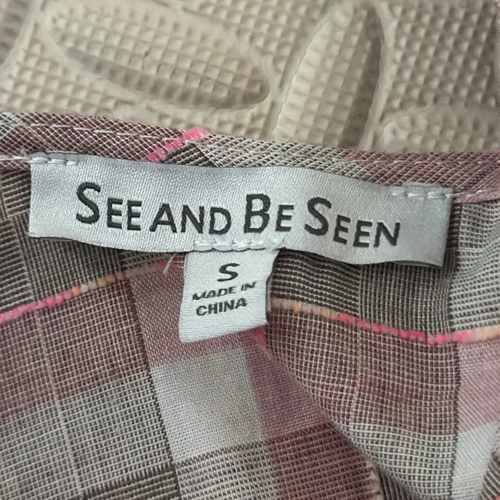 See and Be Seen Neon Pink Embroidered Top - Picture 3 of 4